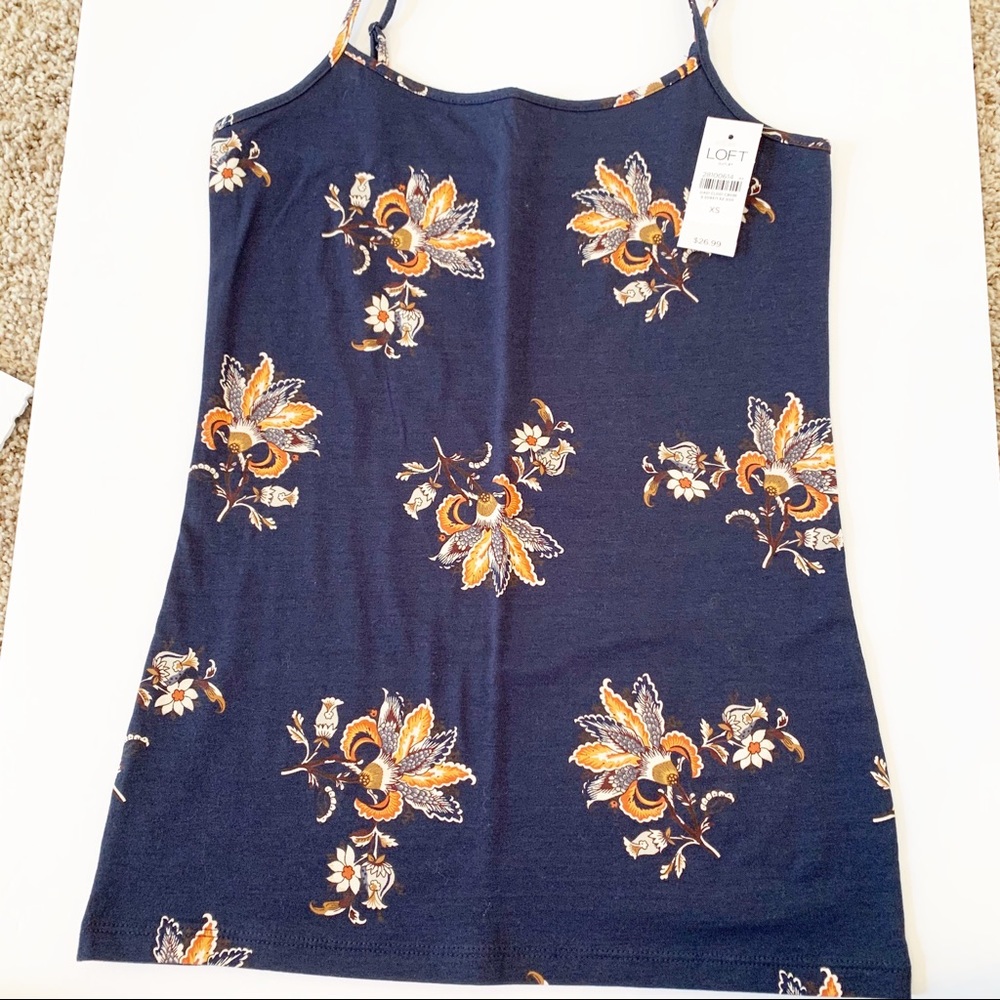 LOFT CAMISOLE WITH ADJUSTABLE STRAPS SIZE XS